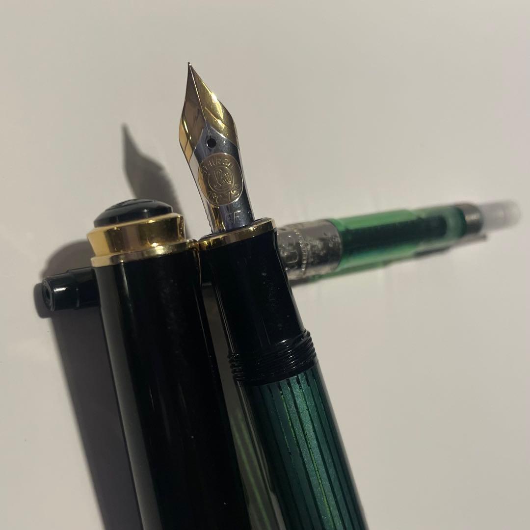 d*2様 ペリカン スーベーレン グリーン ペン先18C-750 EF