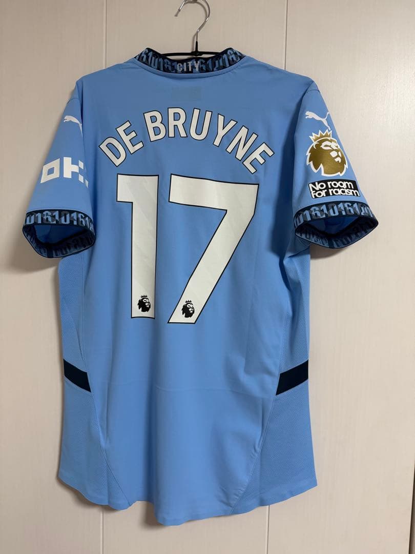 マンチェスターシティユニフォーム　デブライネ オーセンティック