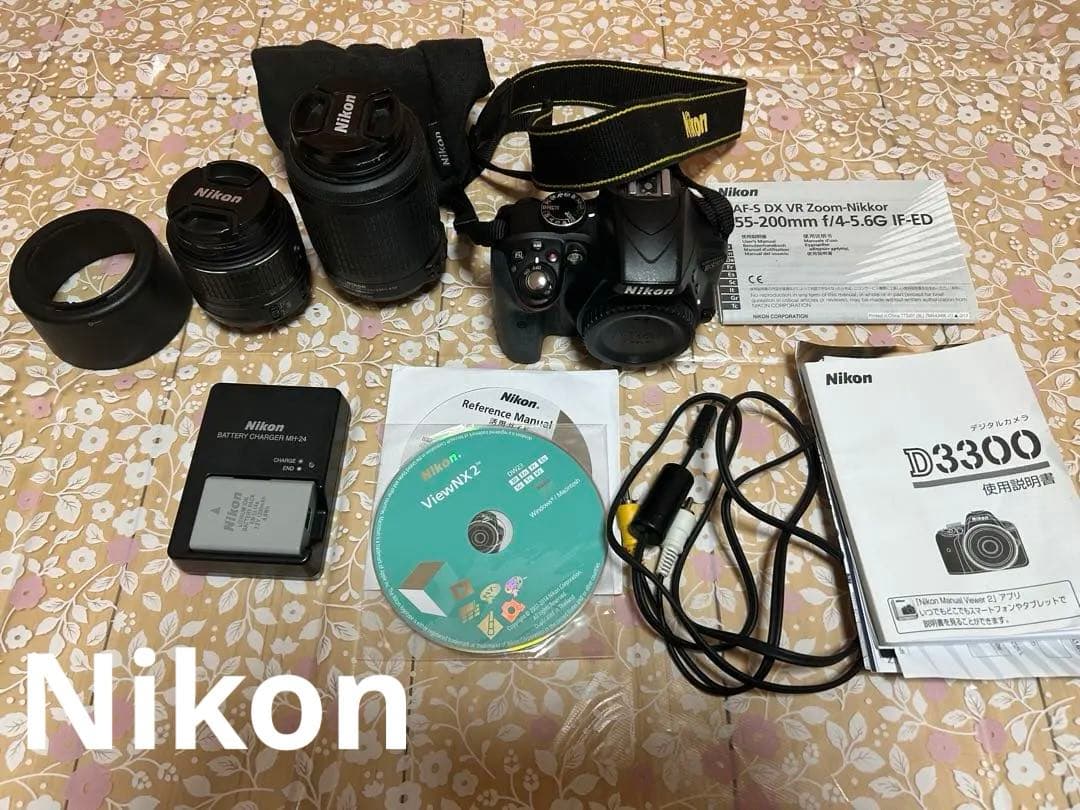 Nikon D3300 カメラ　ニッコールレンズ