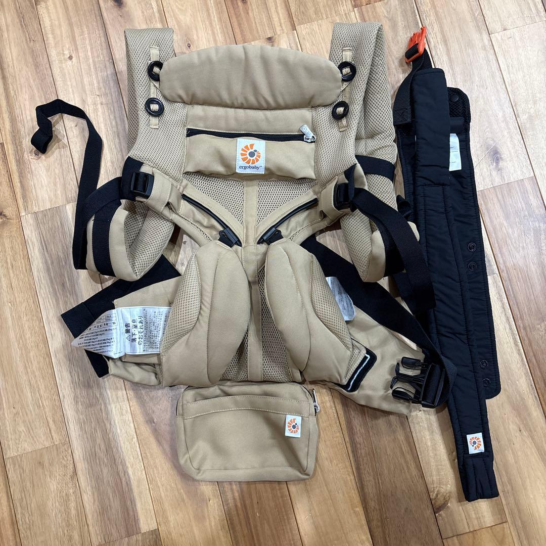 ［美品］ERGObabyエルゴベビーOMNI360 クールエアデザートベージュ