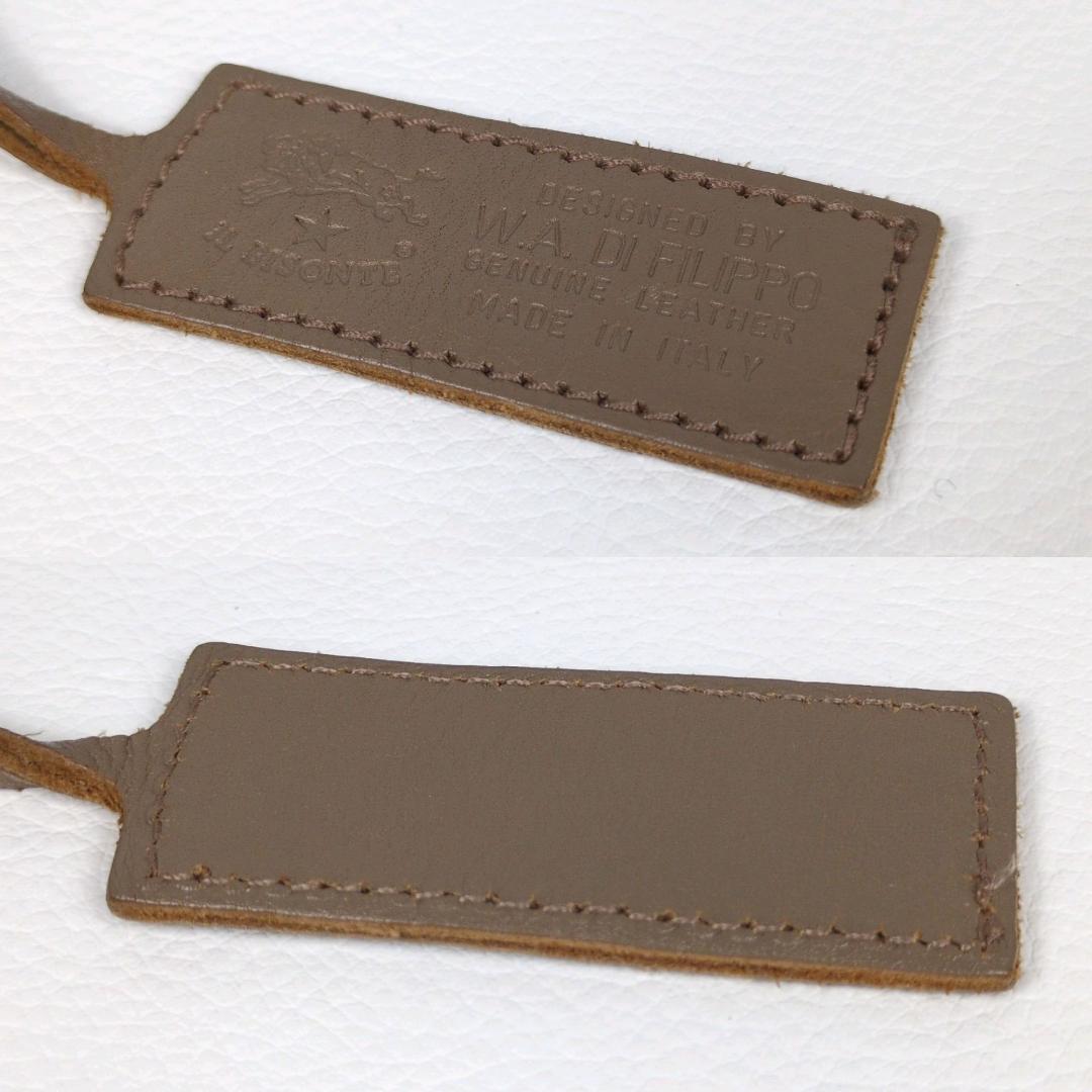 イルビゾンテ ボディバッグ ショルダーバッグ グレージュ レザー 斜め掛け