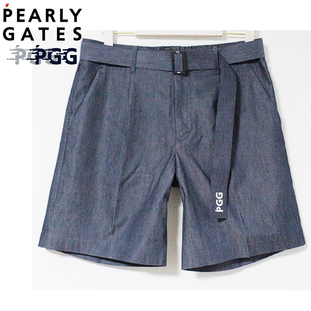新品 PGG ロゴベルト付（パーリーゲイツ） ストレッチショーツ M（W80