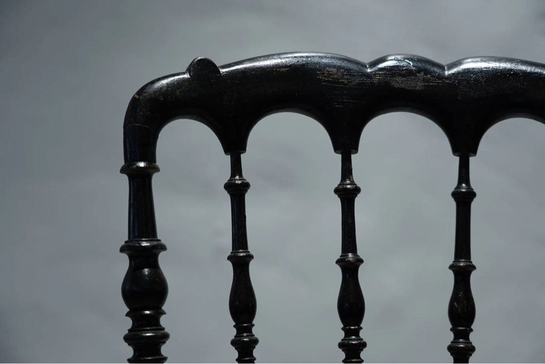 リバティ　フランス　アンティーク　チェア　ビンテージ　ナポレオンチェア　古木