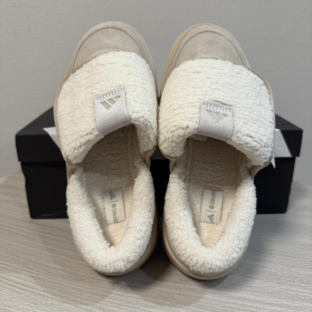 韓国限定 新作 ADIDAS GRANDCOURT MULE ベージュ 24.5