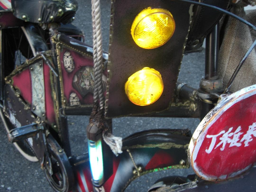 改造自転車 26インチ ディスプレイ イベントに 乗れます 動きます 改チャリ