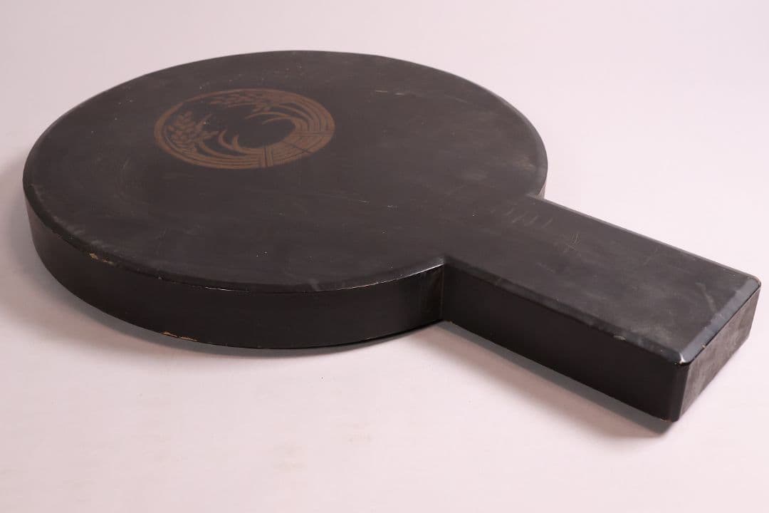 江戸期 田中伊賀守藤原吉次 松竹梅鶴亀 古鏡 和鏡 手鏡 稲家紋【MA606】