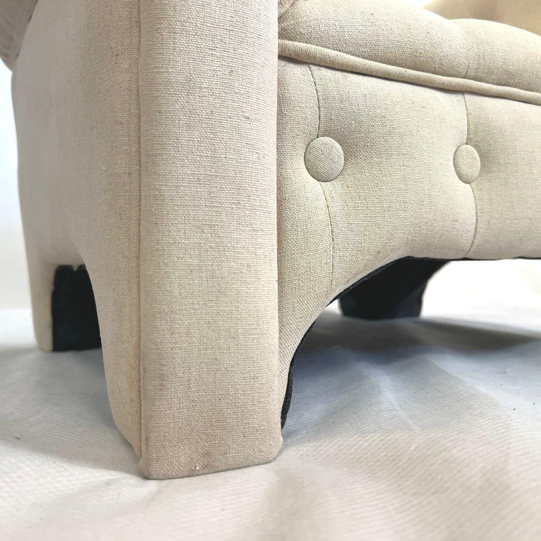 ZARA  KIDS ミニサイズソファ・リネン・アイボリー・ザラホーム