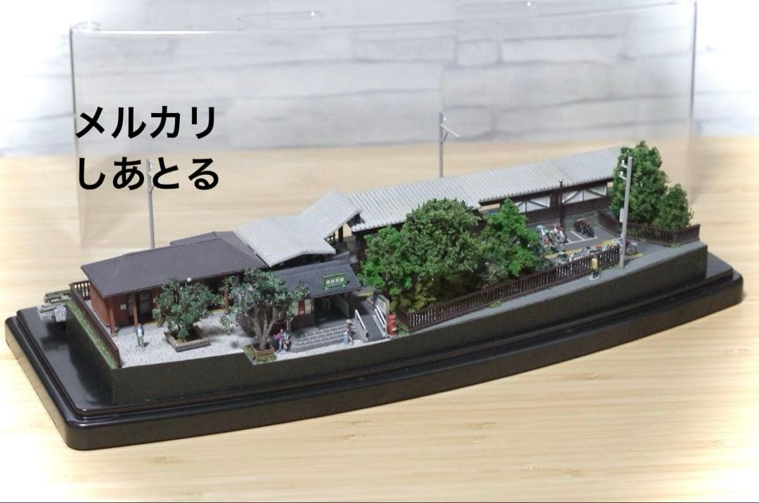 江ノ電 極楽寺駅 鉄道ジオラマ展示台 Nゲージ 鉄コレ 鉄道模型 bトレ