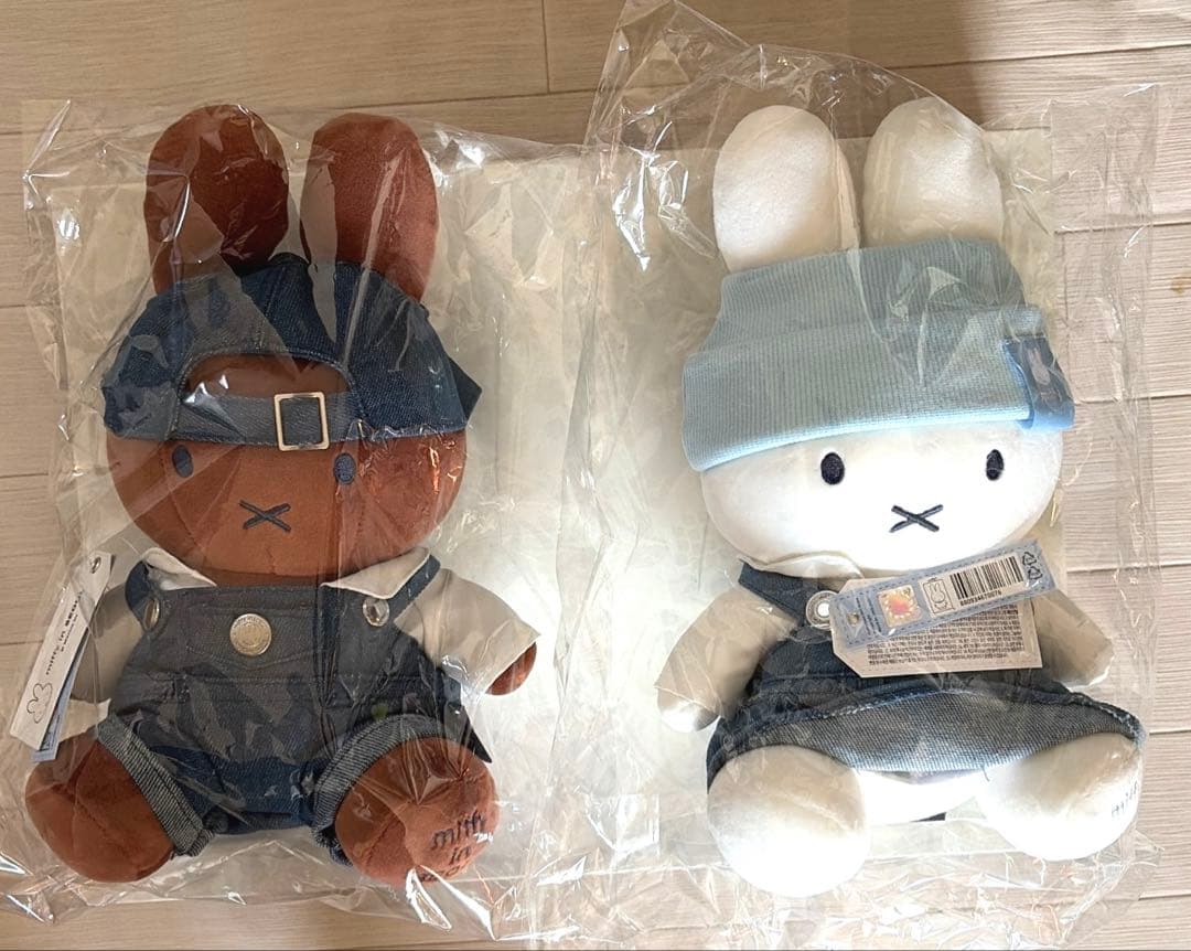 【ソウル限定】ミッフィー miffy ぬいぐるみ2体セット　韓国　ソンス　未開封