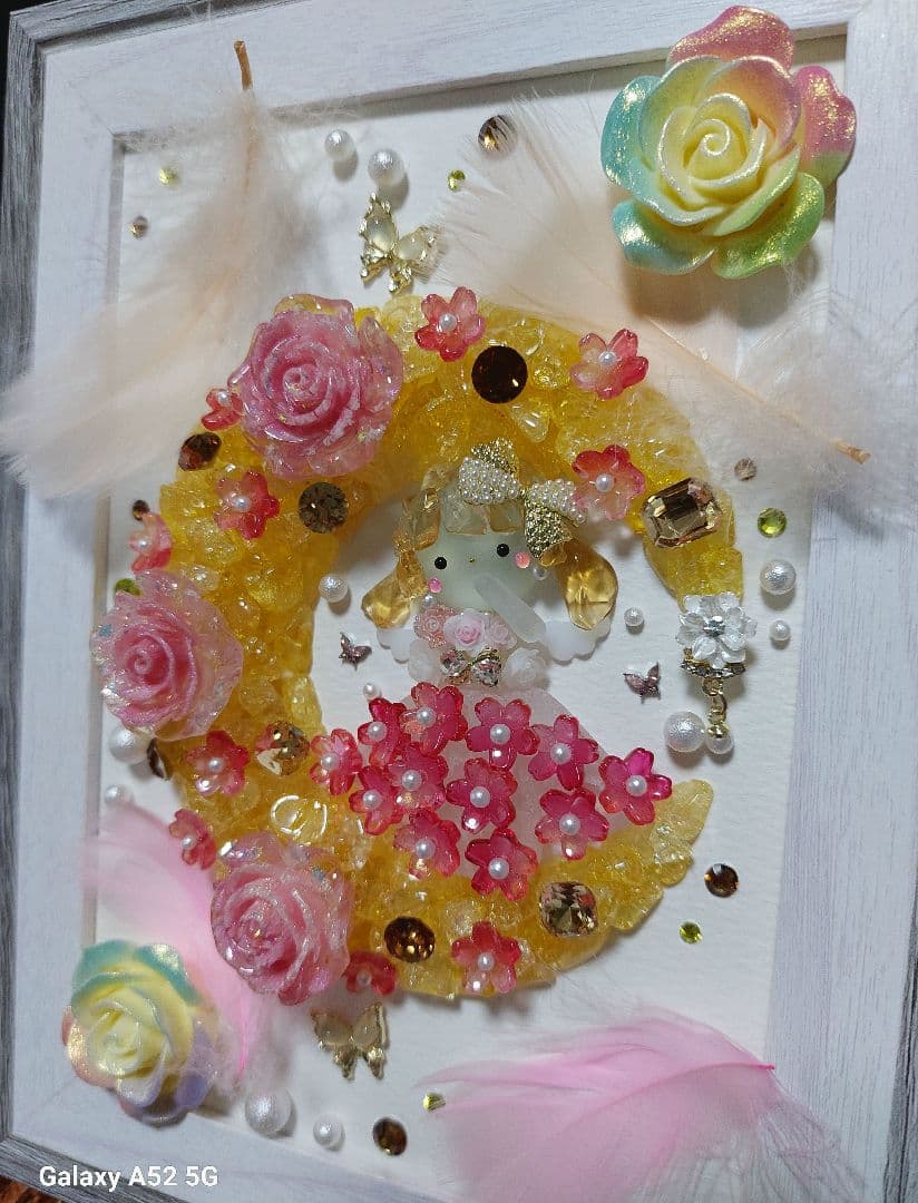 シーグラスアート 天使ちゃんと悪魔ちゃん♪お取り置き中です(⋆ᴗ͈ˬᴗ͈)”