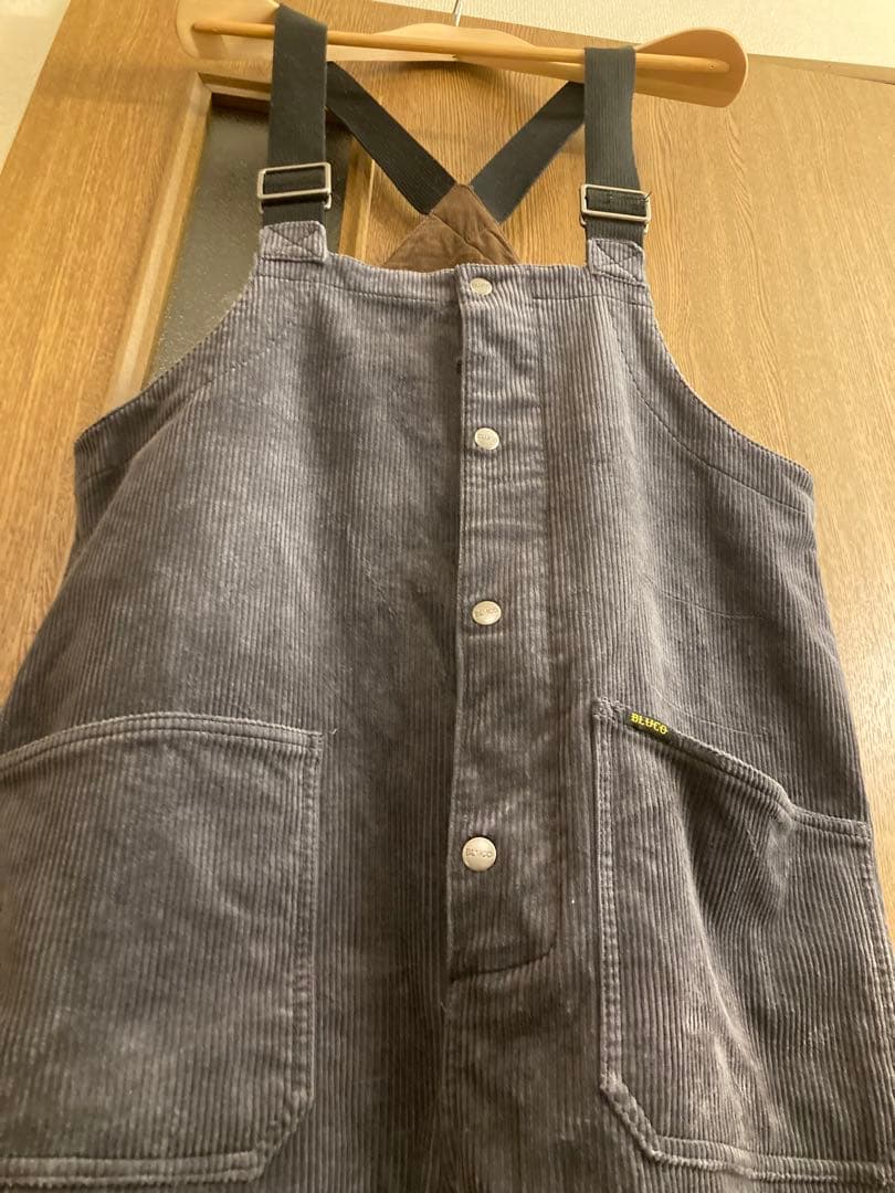 Bluco コーデュロイオーバーオール