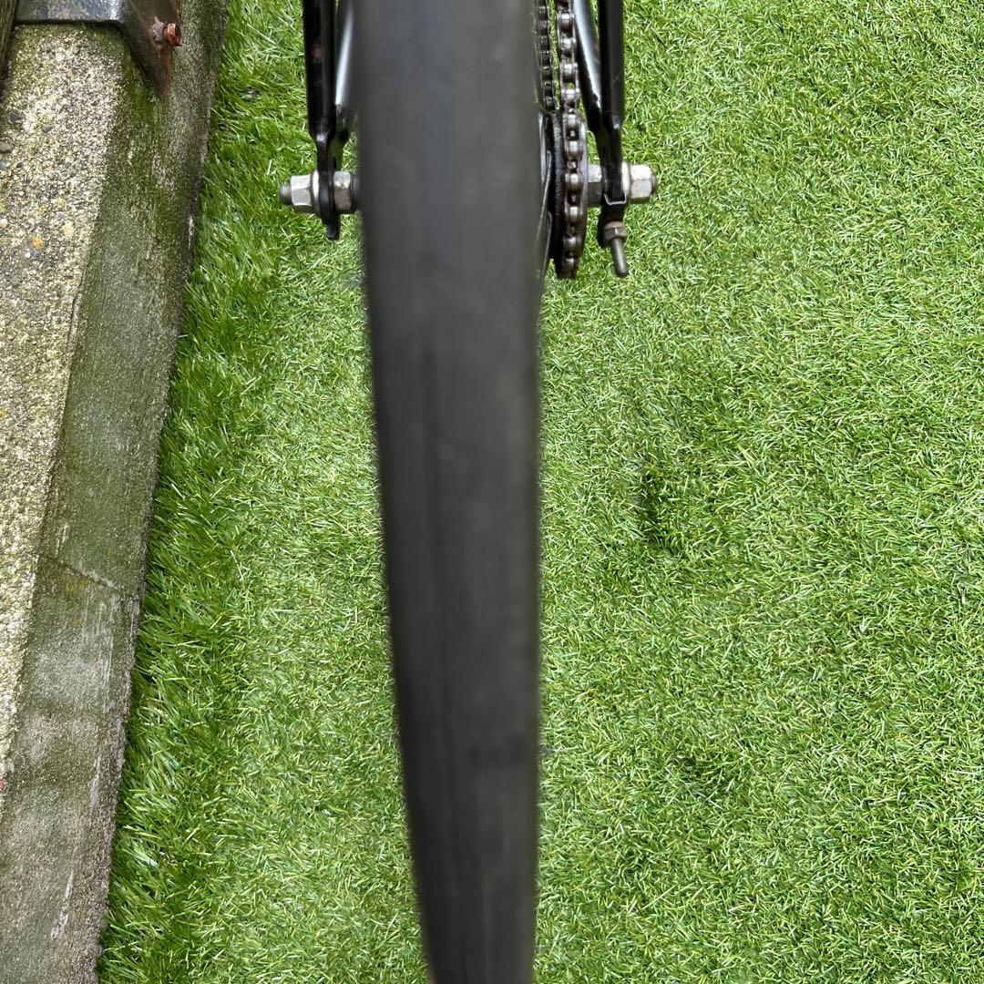 [引取限定] ピストバイク アルミフレーム黒艶消し シングルギア:7000X