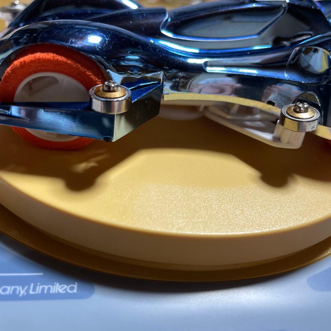 ミニ四駆　スピンアックスブルーメッキボディー