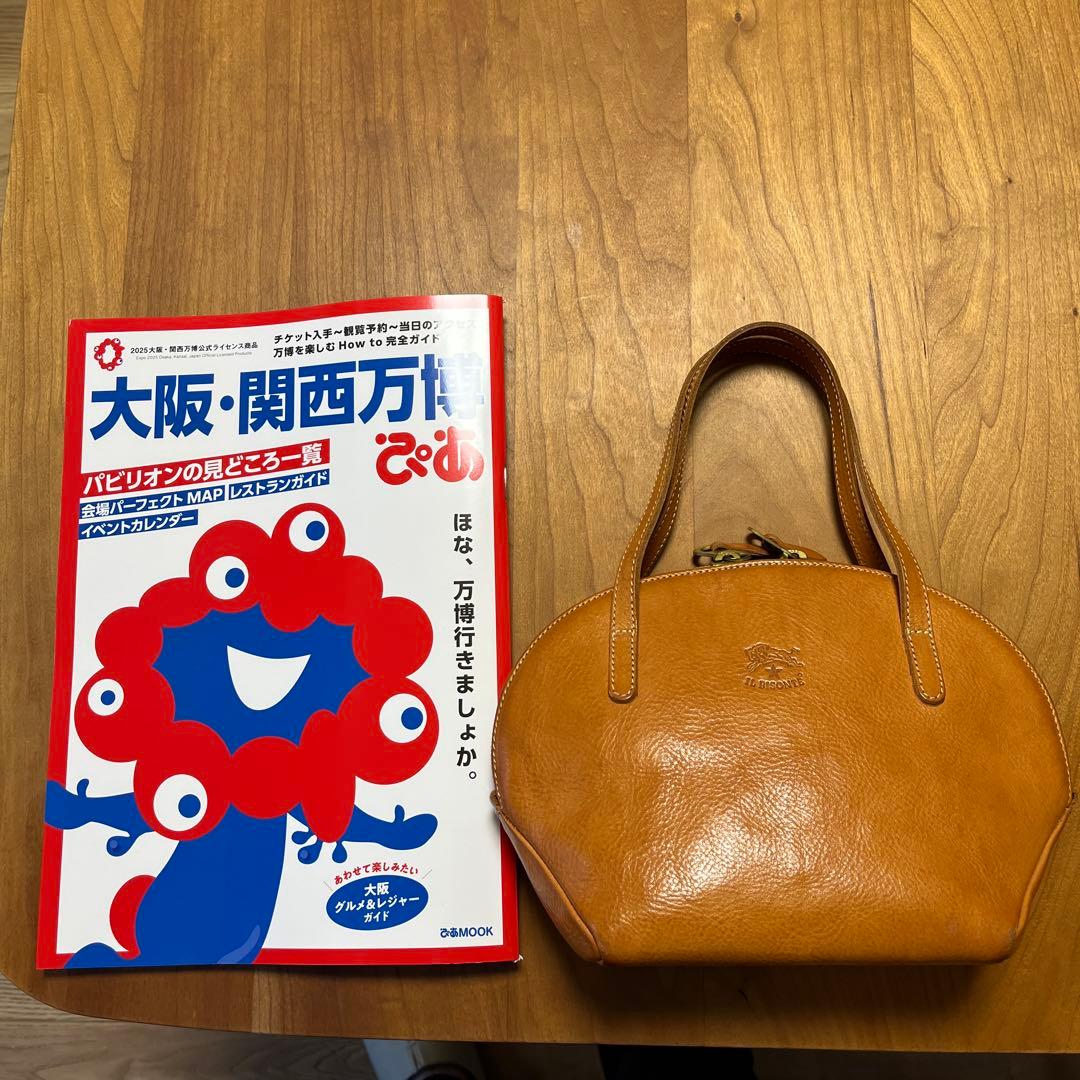 美品 IL BISONTE ヌメ革 ハンドバッグ 小さめ レア物