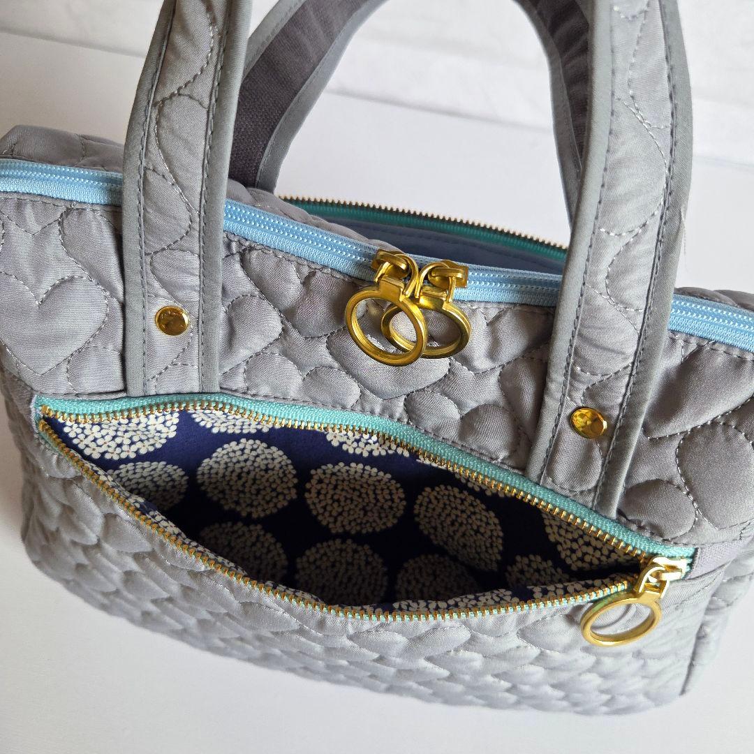 ミケ　ボストン型ショルダーバッグ(M)　ハンドメイド