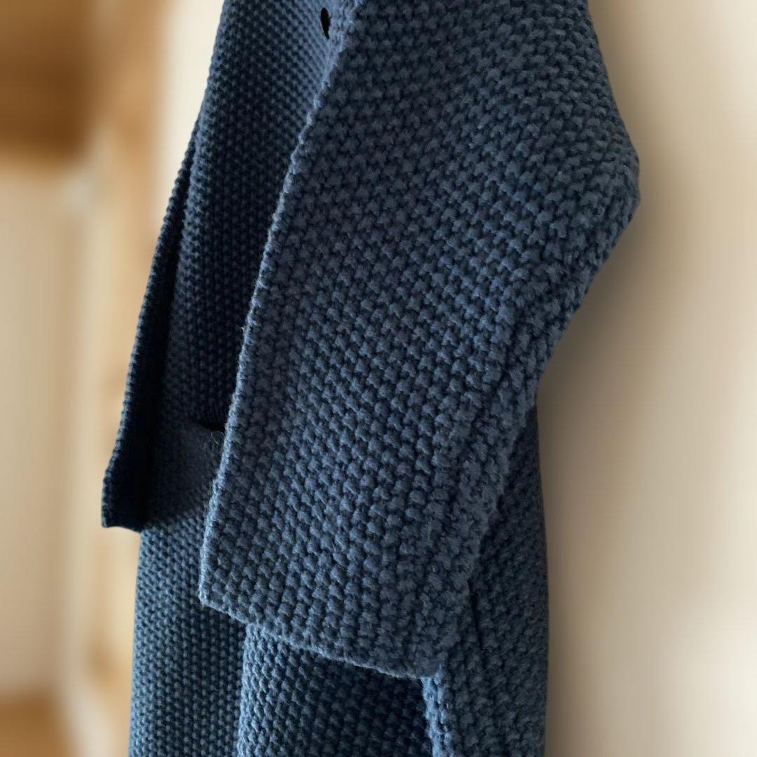 ソソット　鹿の子編み　ニットコート　美品　ナチュラン