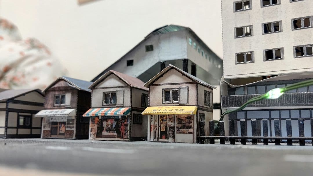 Nゲージ旧室蘭駅風ジオラマ