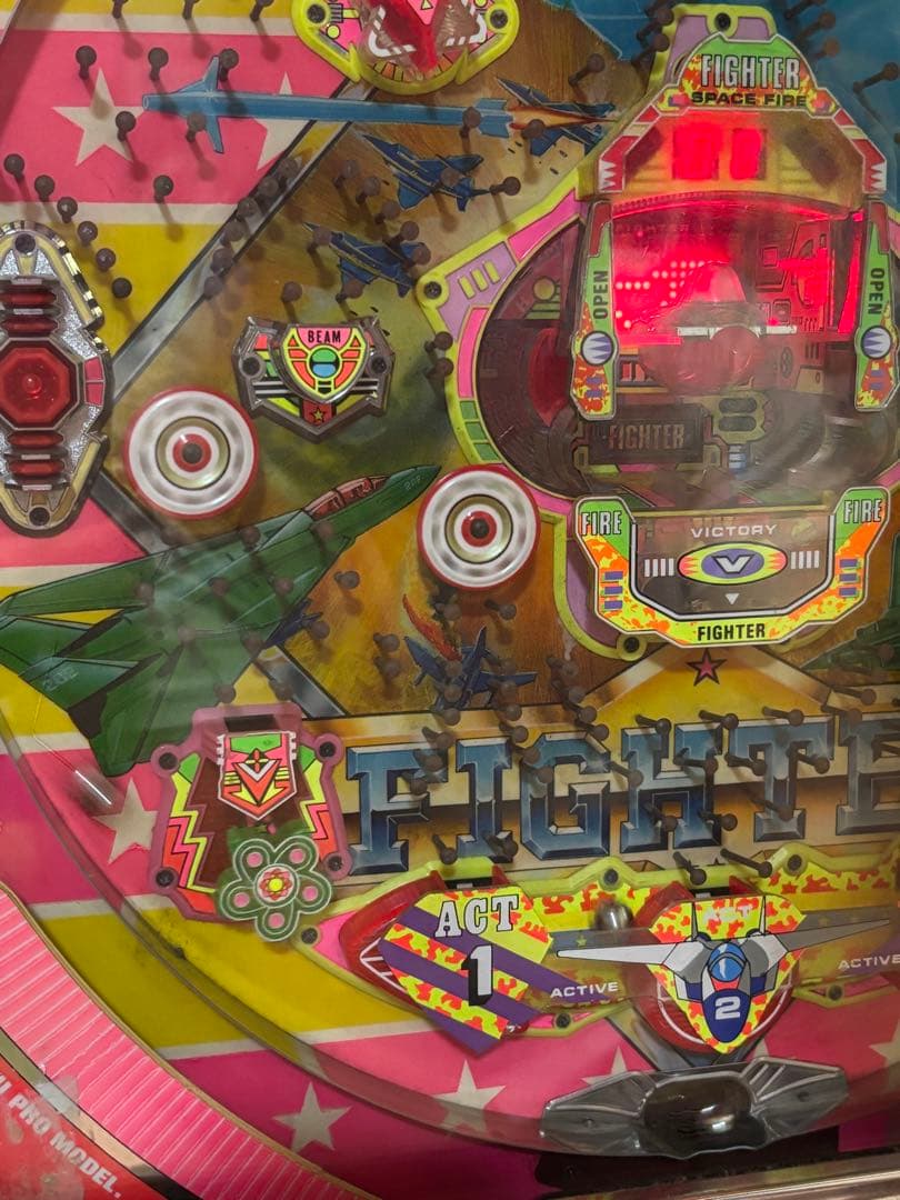 パチンコ　実機　スーパーファイター 循環機 15R羽根モノ初期　京楽 　美品