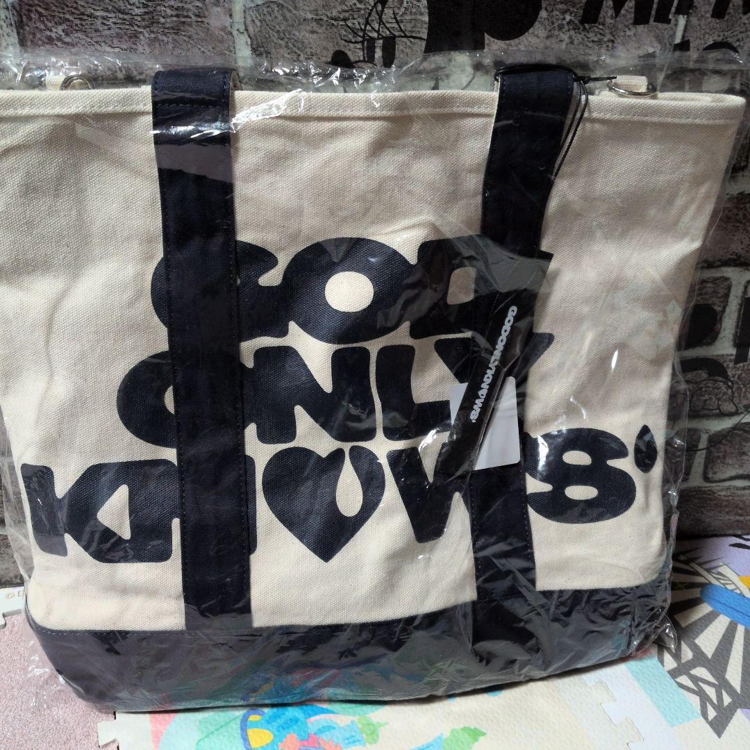 【新品】GOD ONLY KNOWS TOTE BAG NAVY