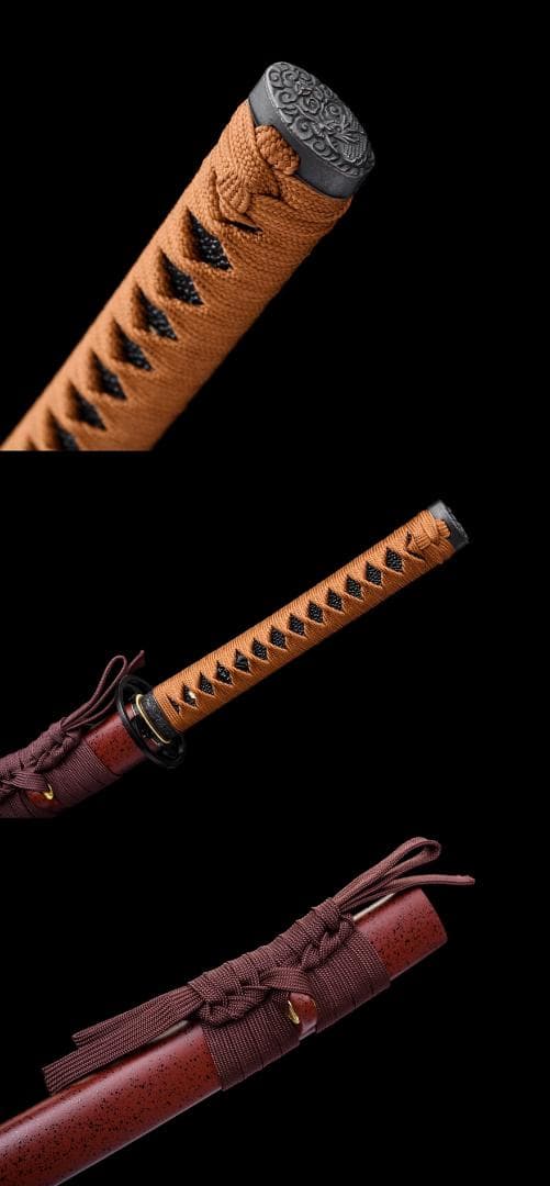 日本刀 模造刀 居合刀 斬馬刀 龍泉剣 清剣 大波ねじれ紋様侍刀【浮屠】