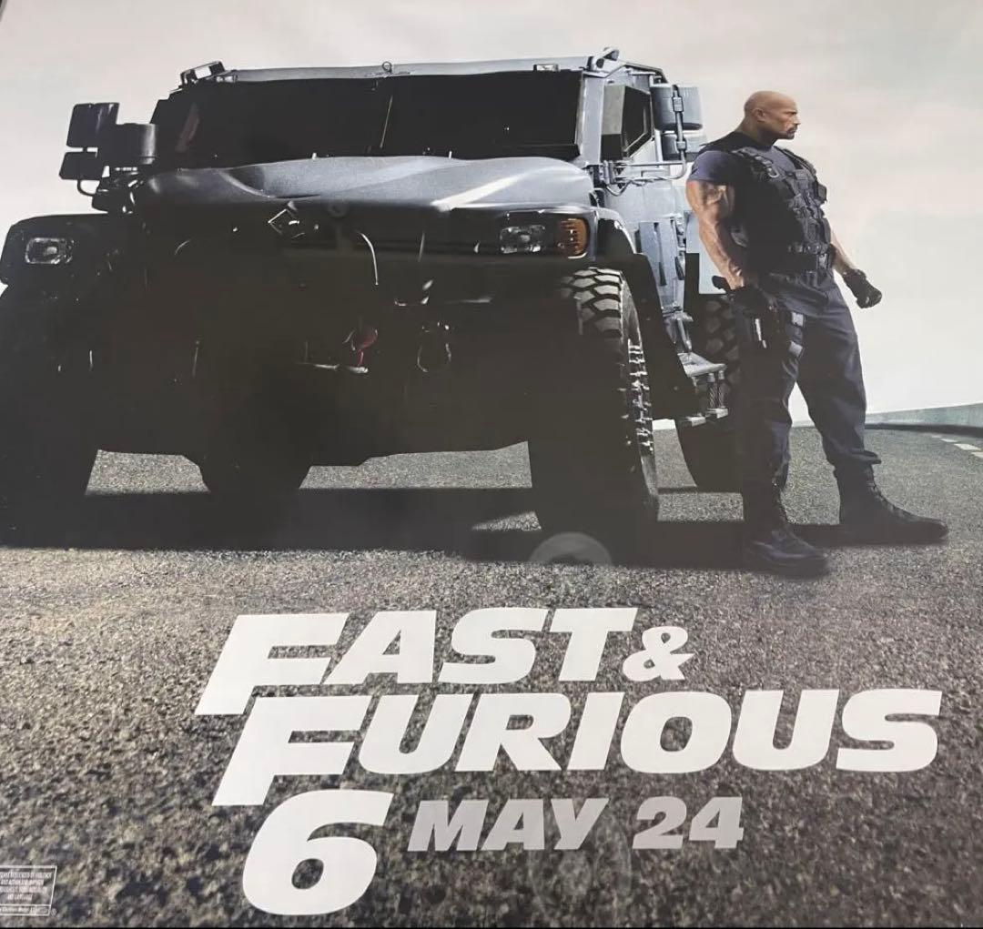 *枚数限定*映画館用両面印刷ポスターUS版:Fast & Furious 6