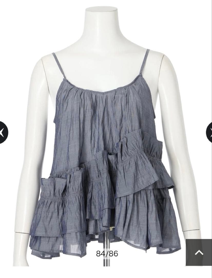 新品未使用Mystrada フリルティアードキャミ