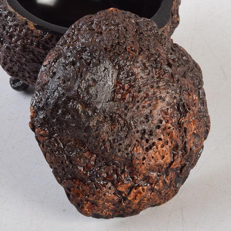 茶道具　輪島塗　川岸充雅作　柚子香合　共布共箱　V　9160