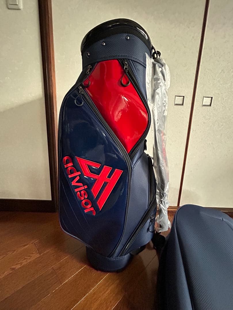 再お値下げ【新品.未使用】25年型モデルadvisar キャディバッグ. 紺