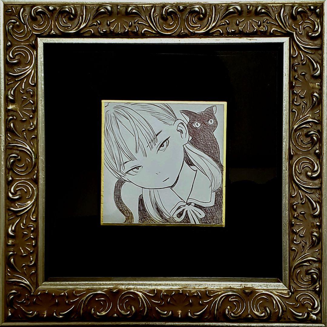 村田蓮爾　直筆イラスト色紙