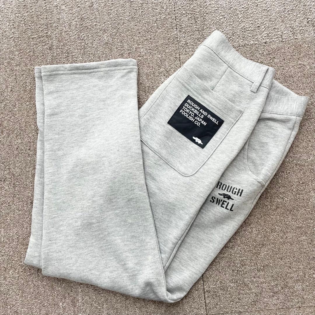 美品　ラフアンドスウェル　スウェットパンツ　薄手　ストレッチ　グレー　Mサイズ