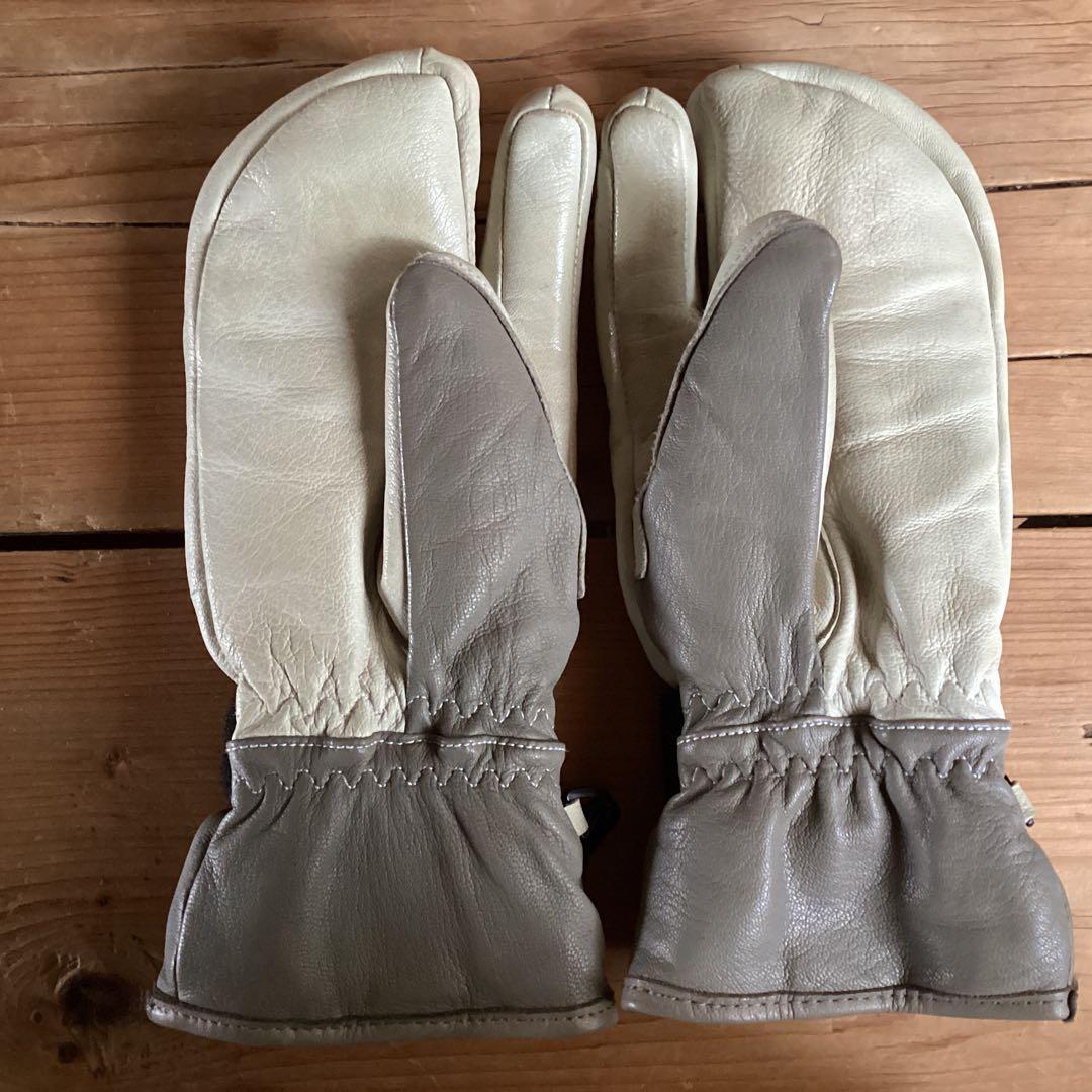 HESTRA スリーフィンガー　グローブ　フルレザー　サイズ5