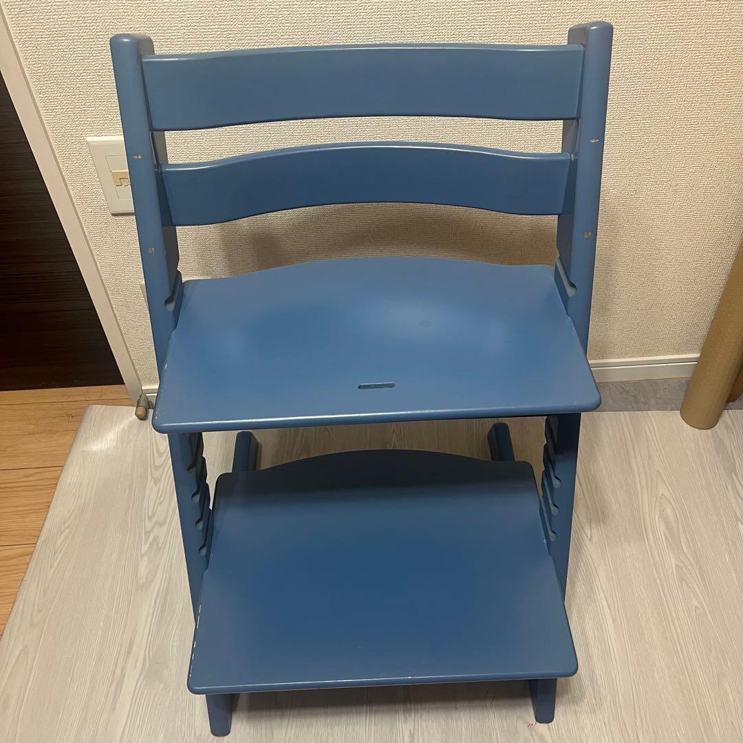 希少　限定色　ストッケ　トリップトラップ　シリアル3　ダークブルー　ハイチェア