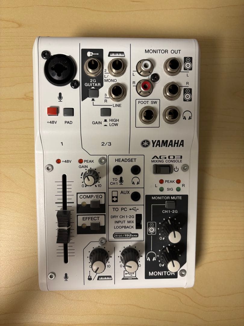 YAMAHA AG03 ミキシングコンソール　本体のみ