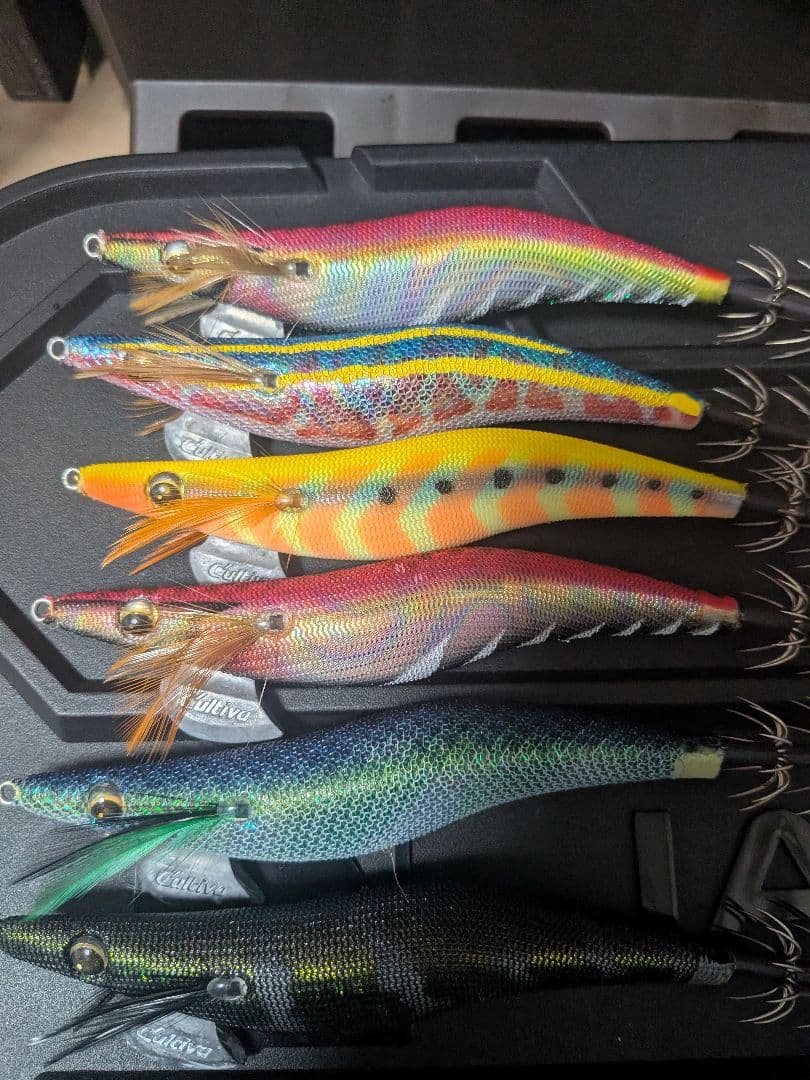 値下げ中 カルティバ パタパタ エギ王 など エギまとめ売り 40本 ケース付