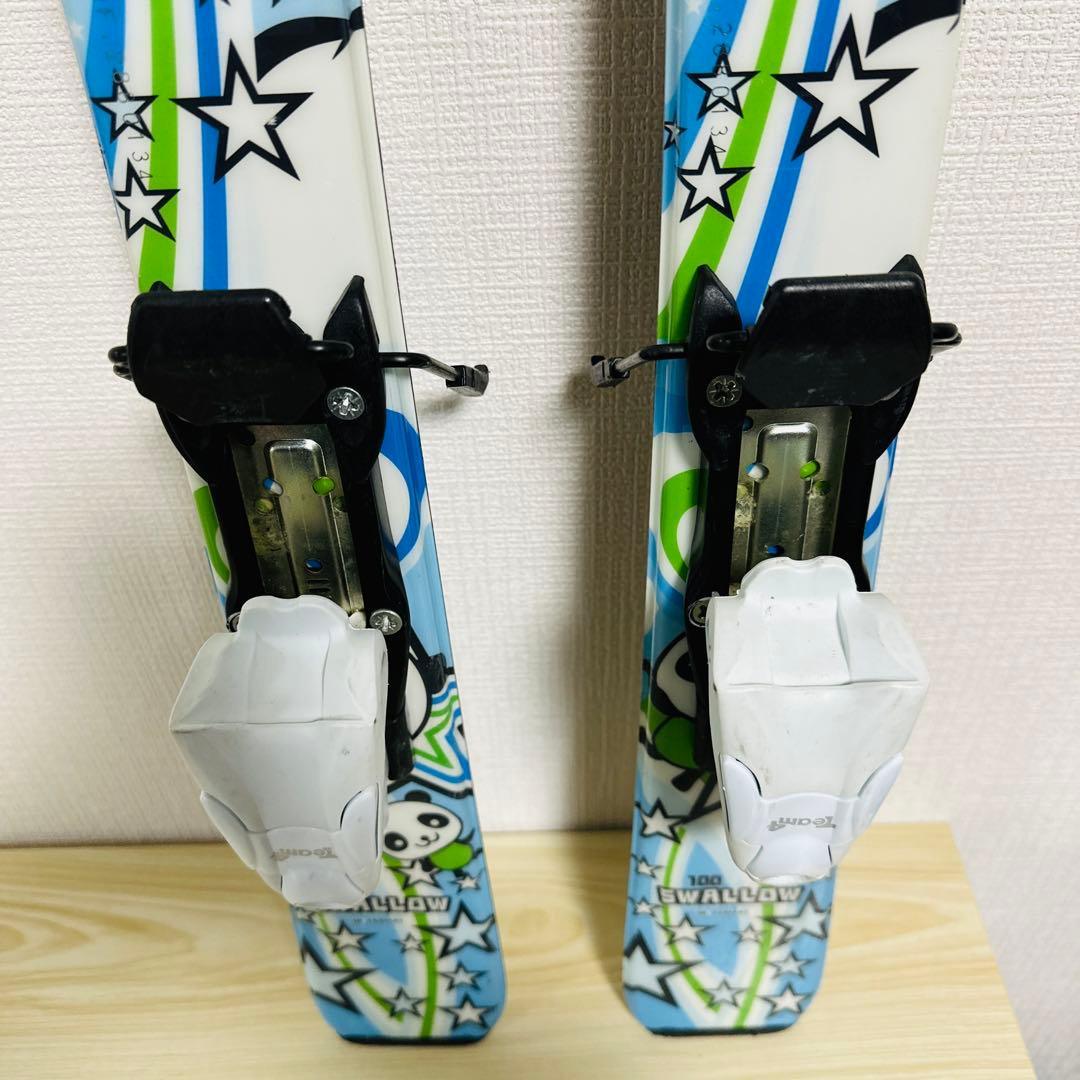 SWALLOW PANDAキッズスキー板　ストックセット 100cm パンダ
