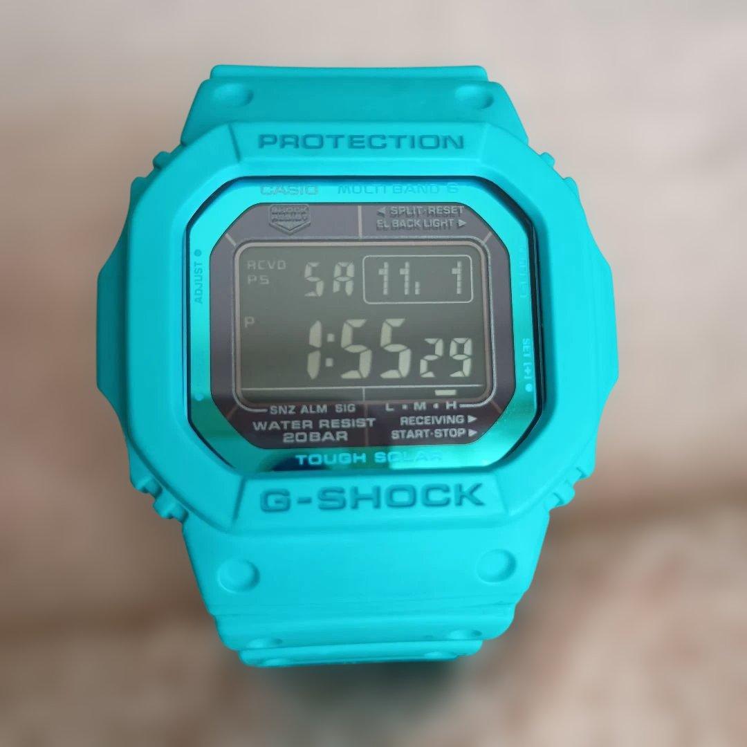 カシオ G-SHOCK 　GW-M5610MD　ソーラー　電波　ブルー　青