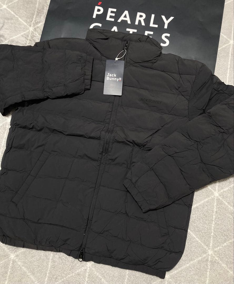 新品 パーリーゲイツ ジャックバニー 薄中綿ブルゾン(6)LL/黒 最新モデル