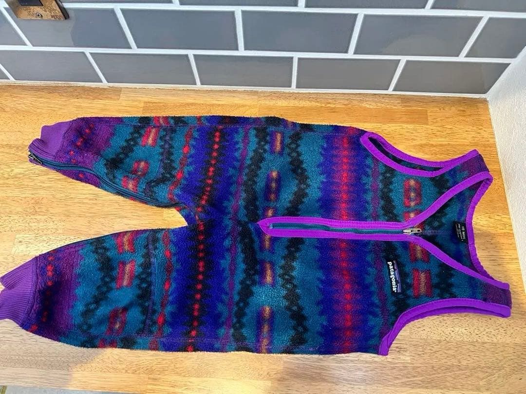 90's 雪なし USA製 パタゴニア サカジャウィア フリース キッズ