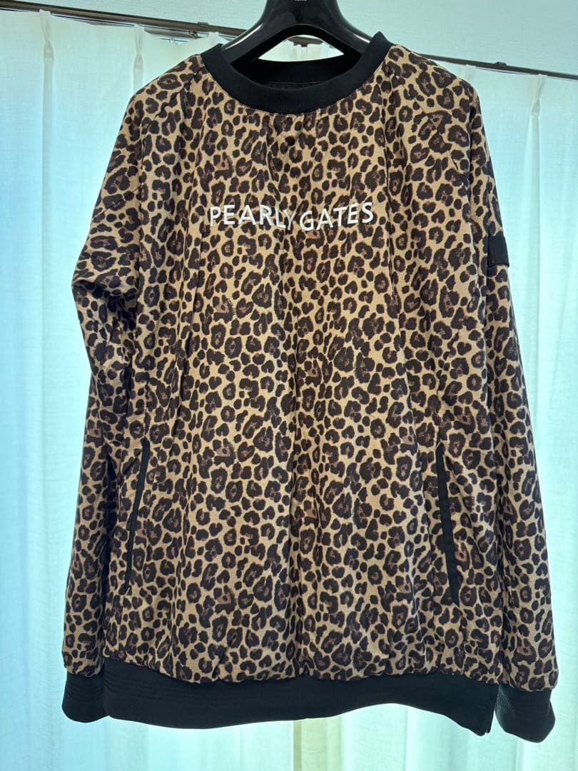 PEARLY GATES ヒョウ柄長袖シャツ