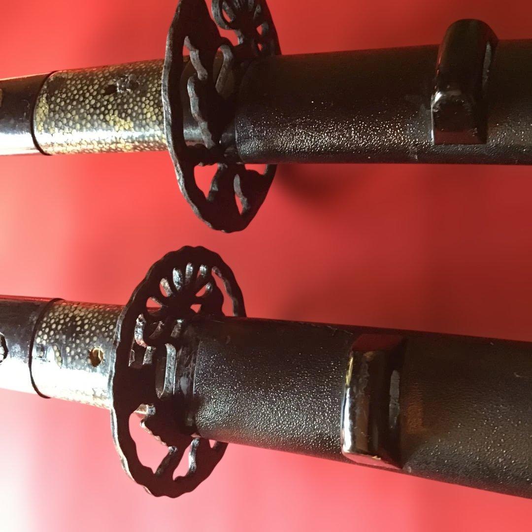 江戸時代　大小　揃い拵　繋ぎは木製　刃はありません。