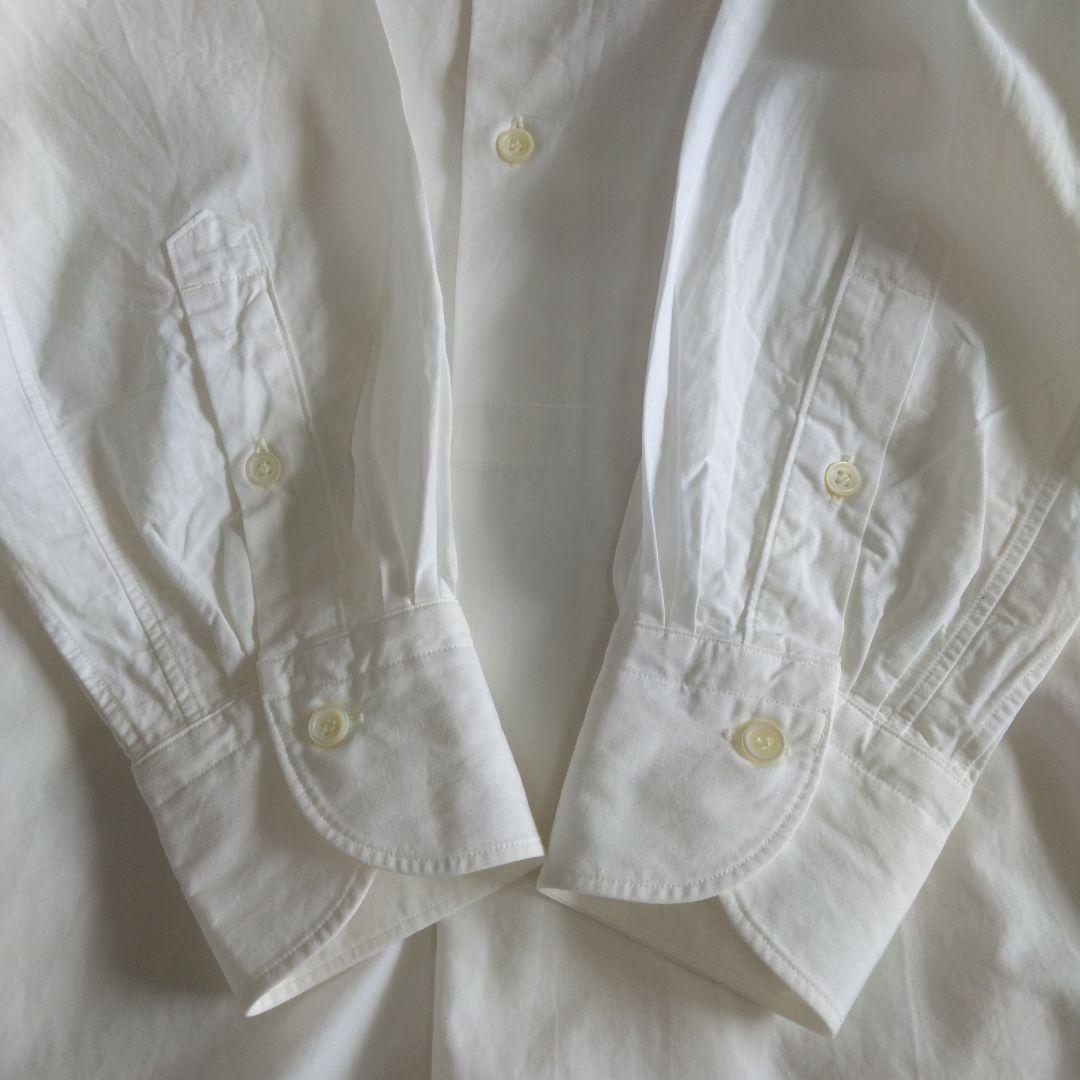 【45R】長袖ロングシャツ バンドカラー　美品