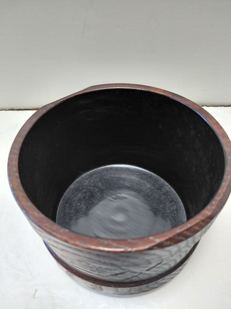 茶道具　建水　沢栗　村瀬治兵衛