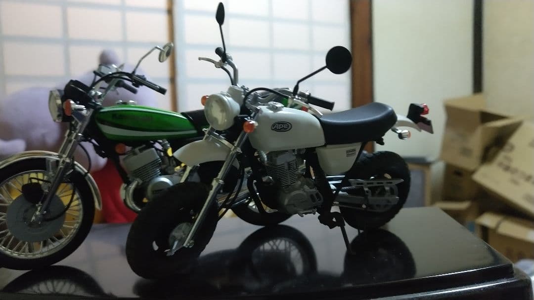バイクプラモデルエイプ製作用依頼用 エイプのみの販売。KH400は付きません。