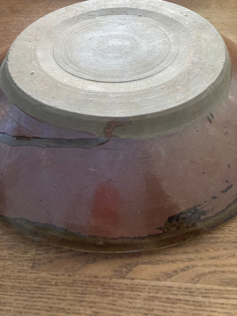 小鹿田焼　飛び鉋　大皿　民藝