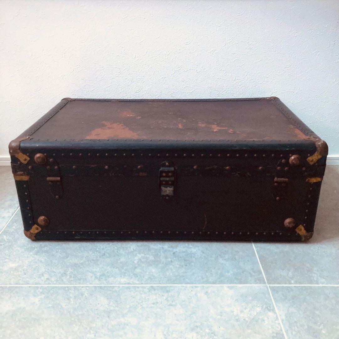 特大 ヴィンテージ トランクケース トランクバッグ 67cm×43cm 古道具⑦