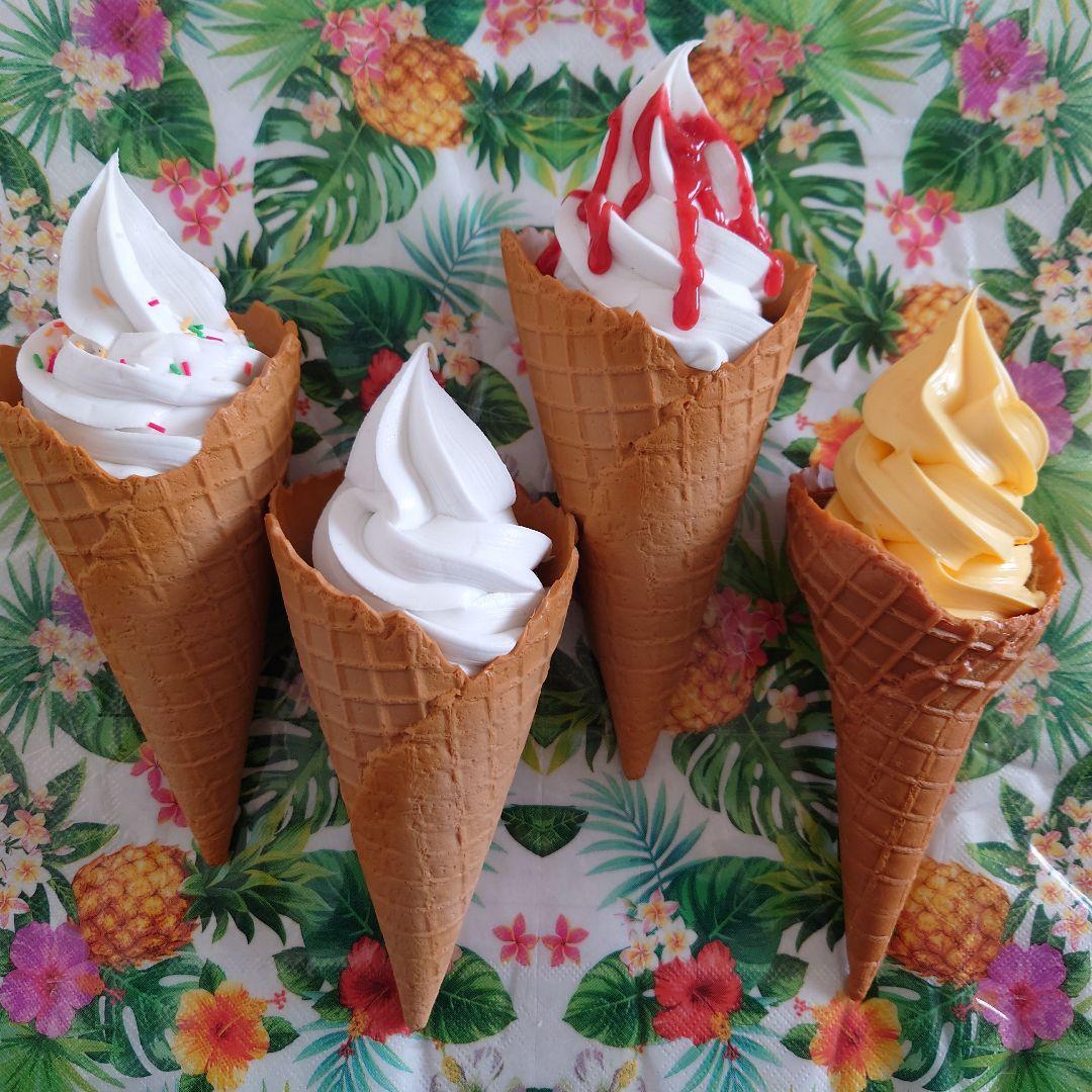 リアルサイズ 食品サンプル ソフトクリーム アイスクリーム