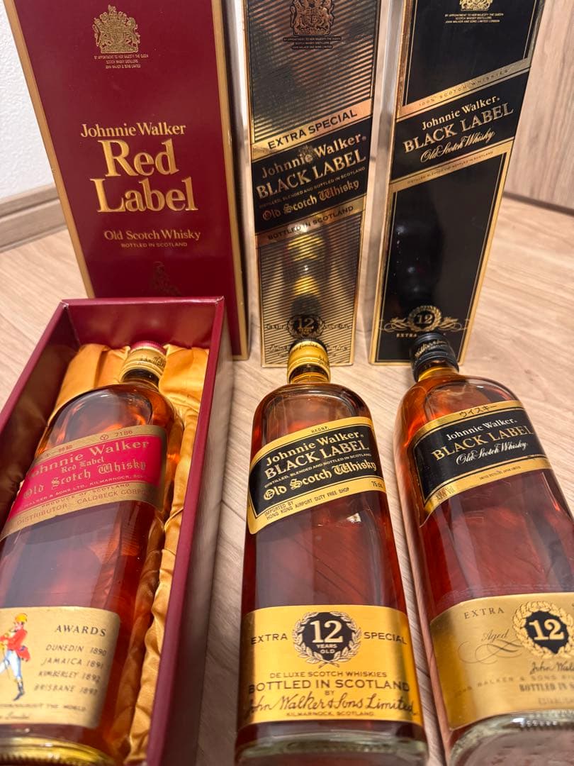 未開栓Johnnie Walker extra speciaウイスキー3本セット