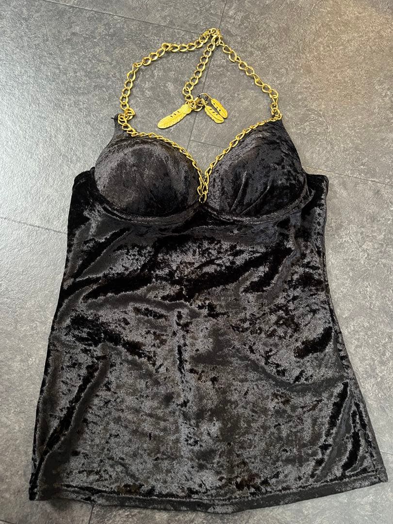 【正規品】【希少】 d.i.a. 背中ガン開きチャーム付きキャミトップス