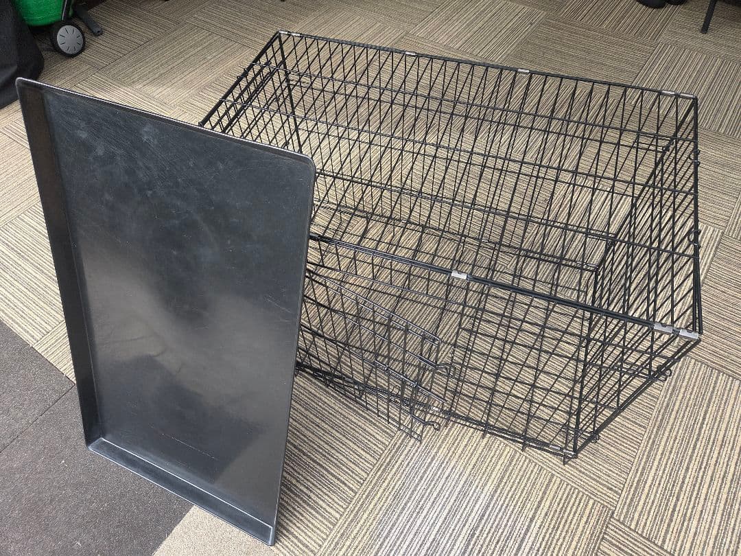 犬用金属ケージ 取り外しトレー付き