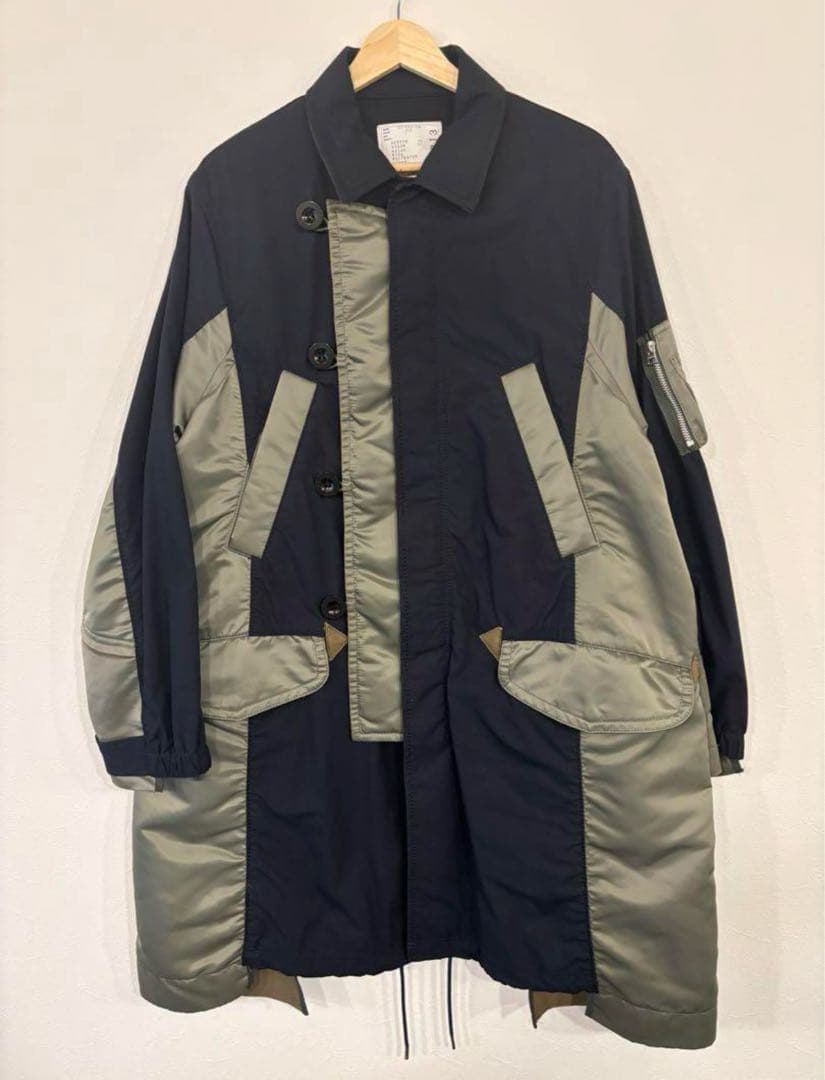 ハロウィンセール　Sacai ドッキング　ミリタリーコート　サイズ1